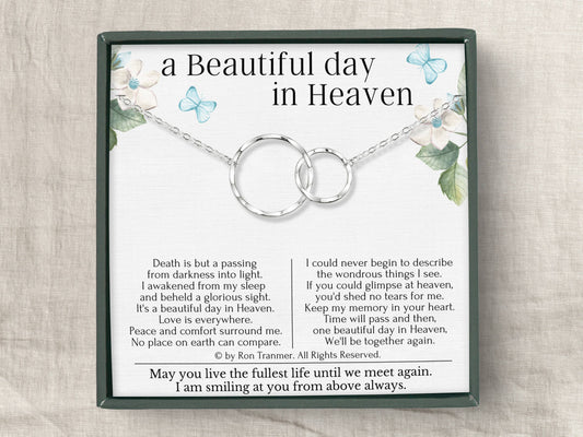 A Beautiful Day in Heaven Remembrance Necklace
