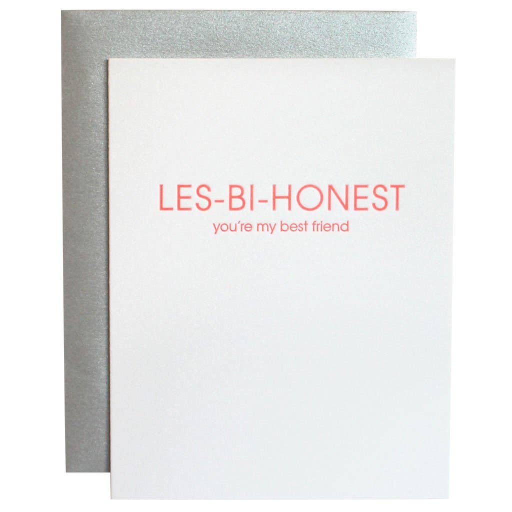 Les-Bi-Honest Letterpress Card