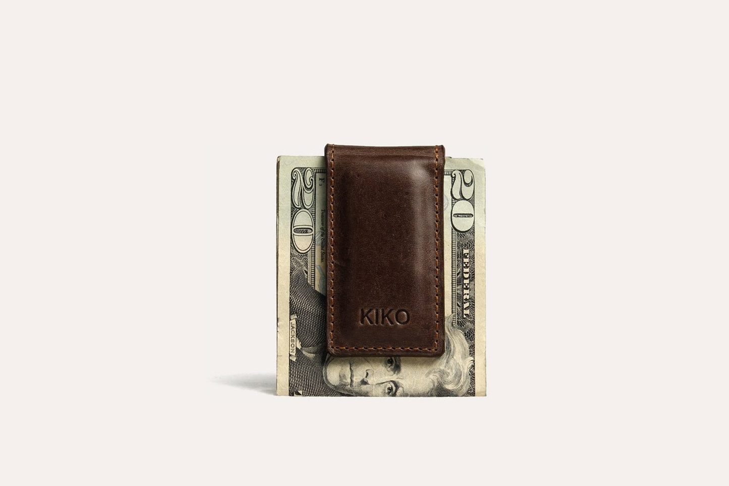 Brown Magnetic Money Clip