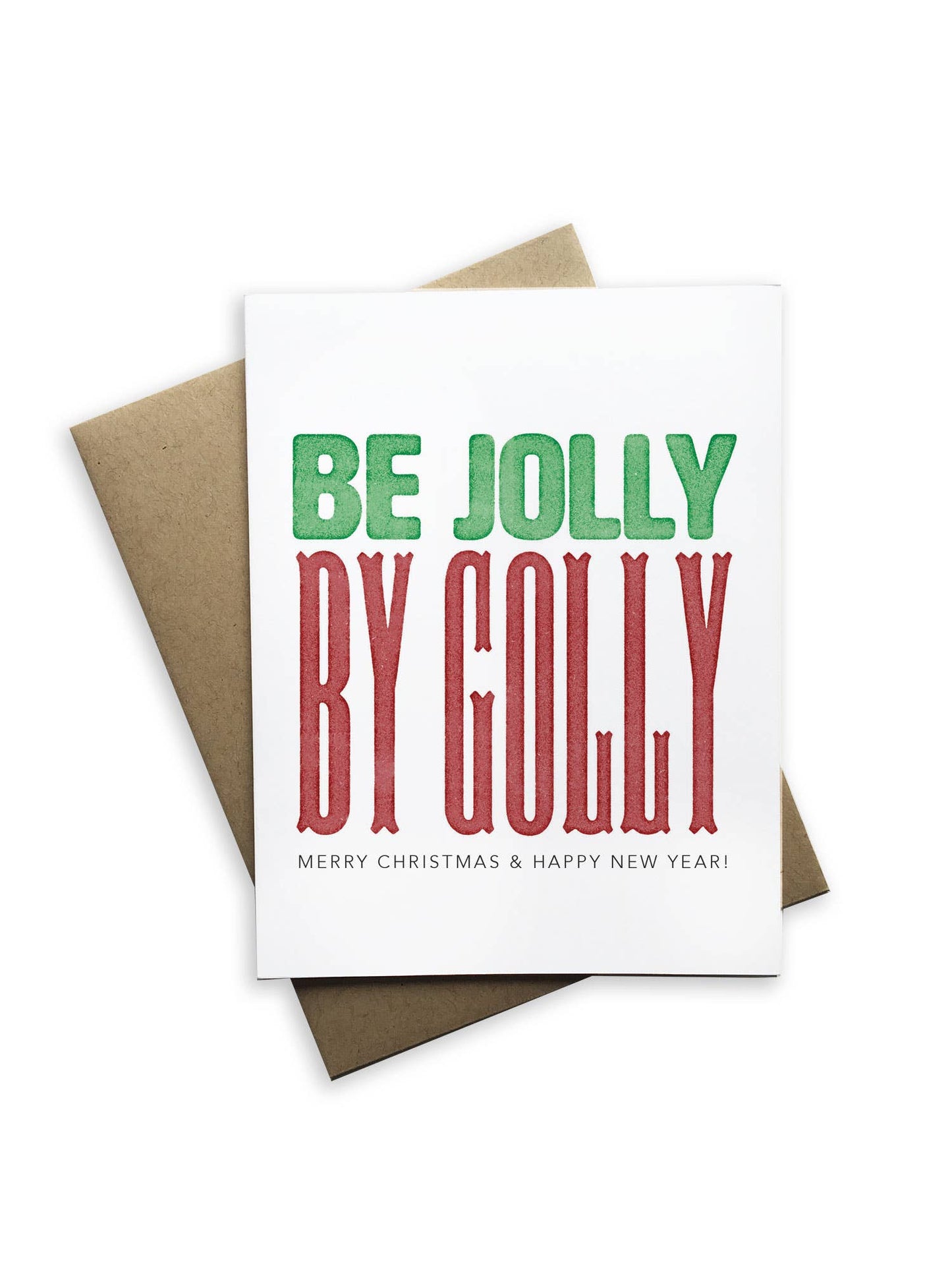 Be Jolly By Golly Holiday Card, Christmas Card