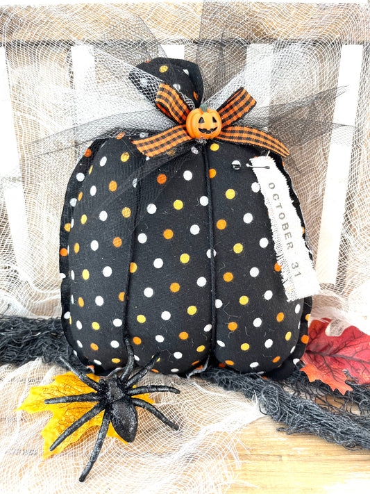 Pumpkin mini pillow Halloween October 31 Home Decor