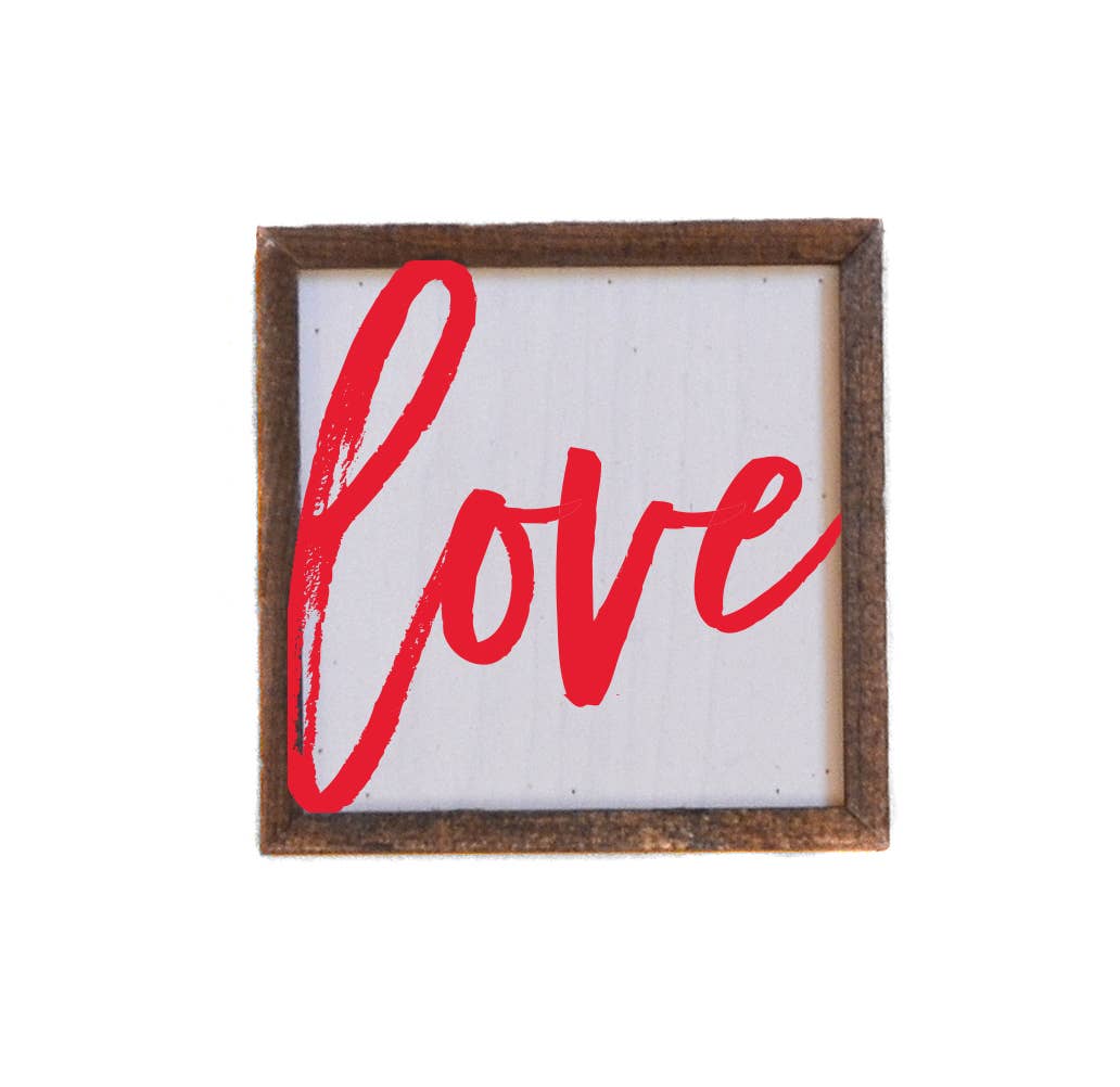 Love Valentine’s Day Mini Wood Sign