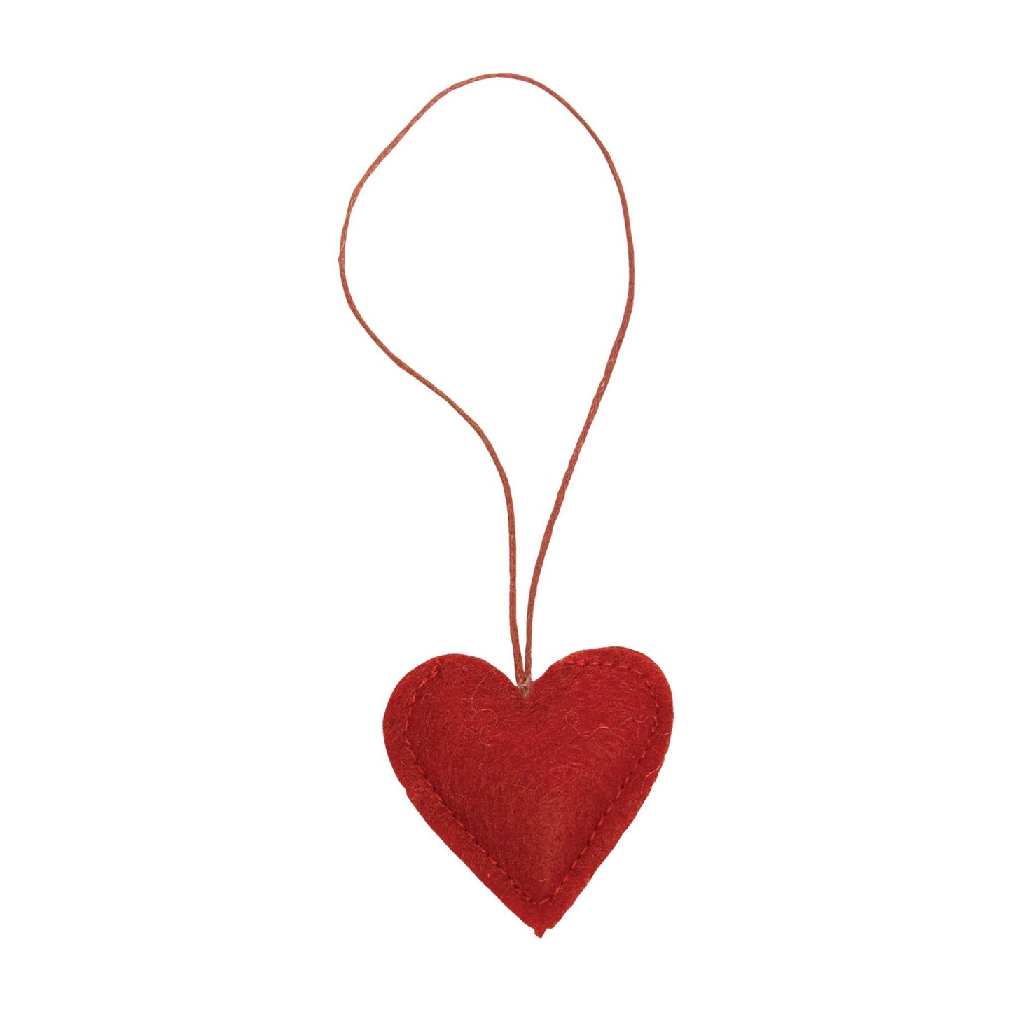 Fabric Heart Ornaments - Set of 12