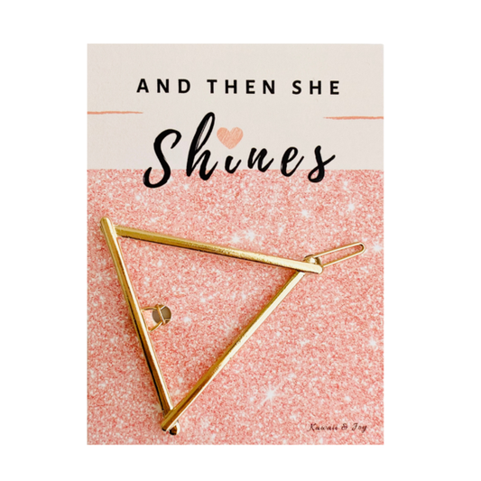 She Shines Triangle Hair Clip