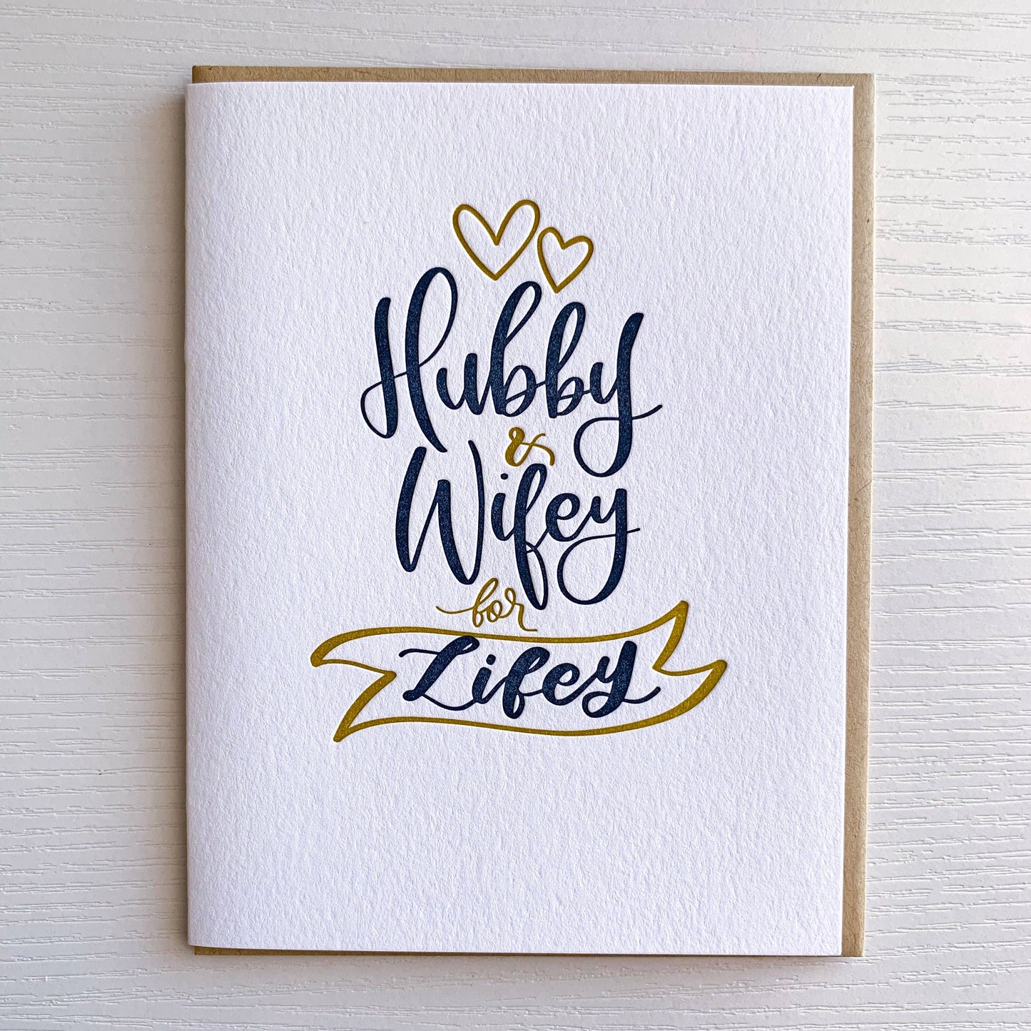 Wedding Card - Hubby & Wifey For Lifey