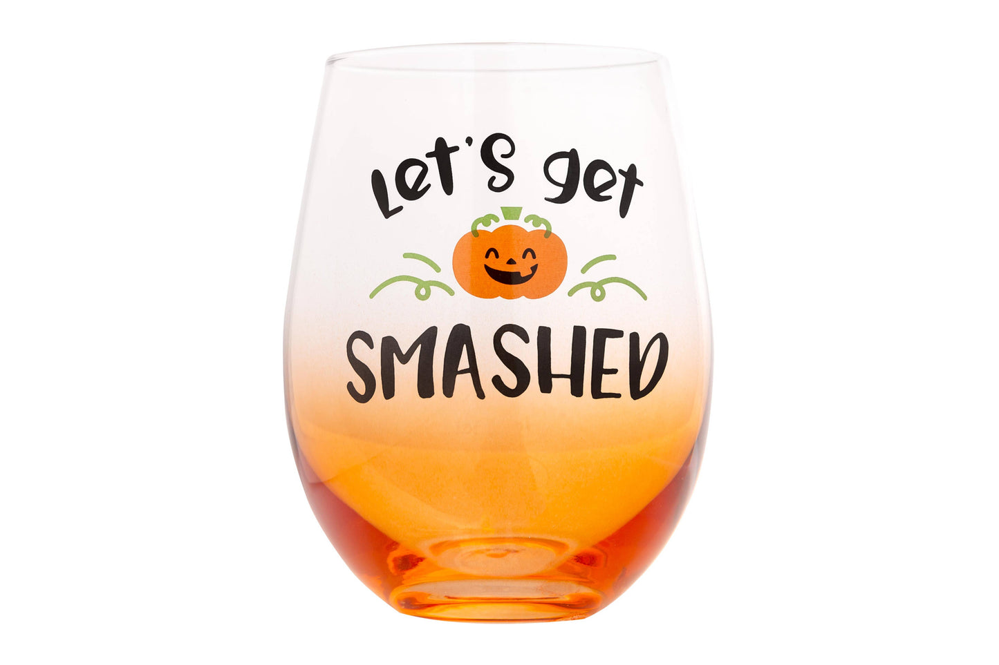 Let’s Get Smashed Halloween Stemless Wine Glass