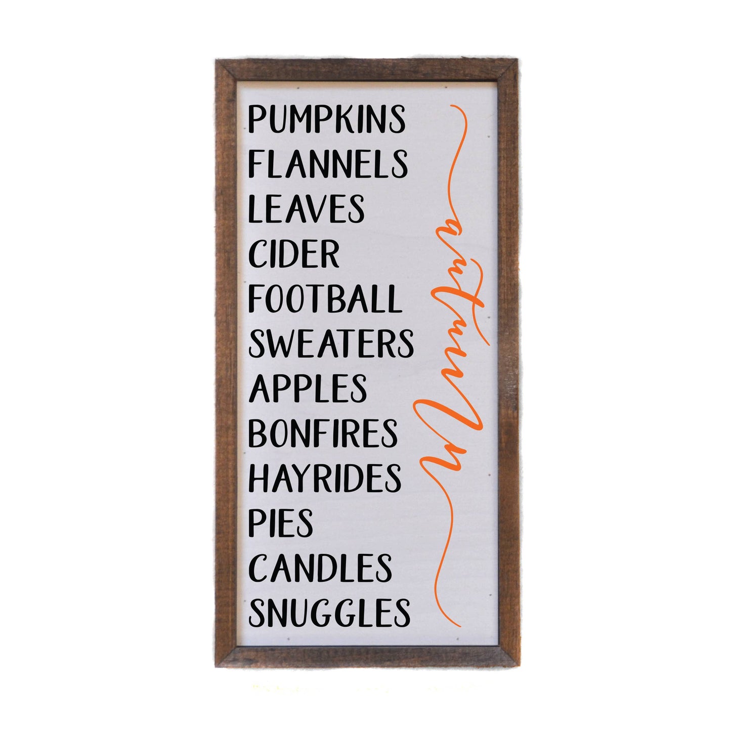 Best Of Autumn List Fall Signs 12x6