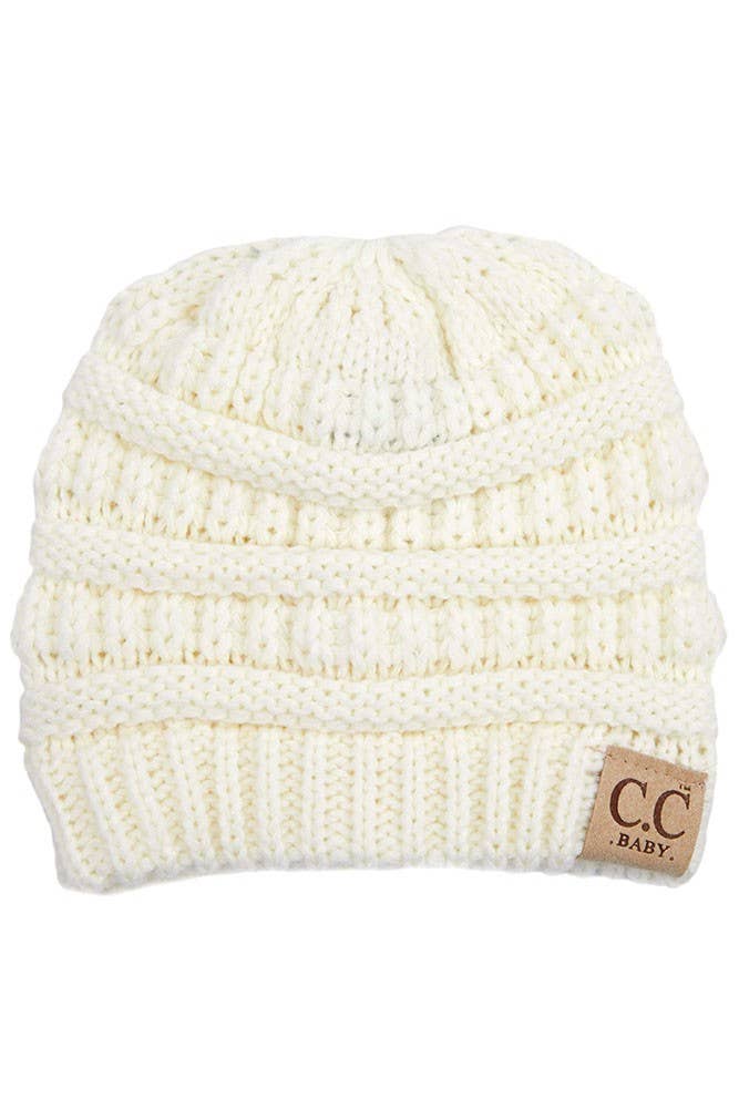C.C Baby Solid Color Knit Beanie