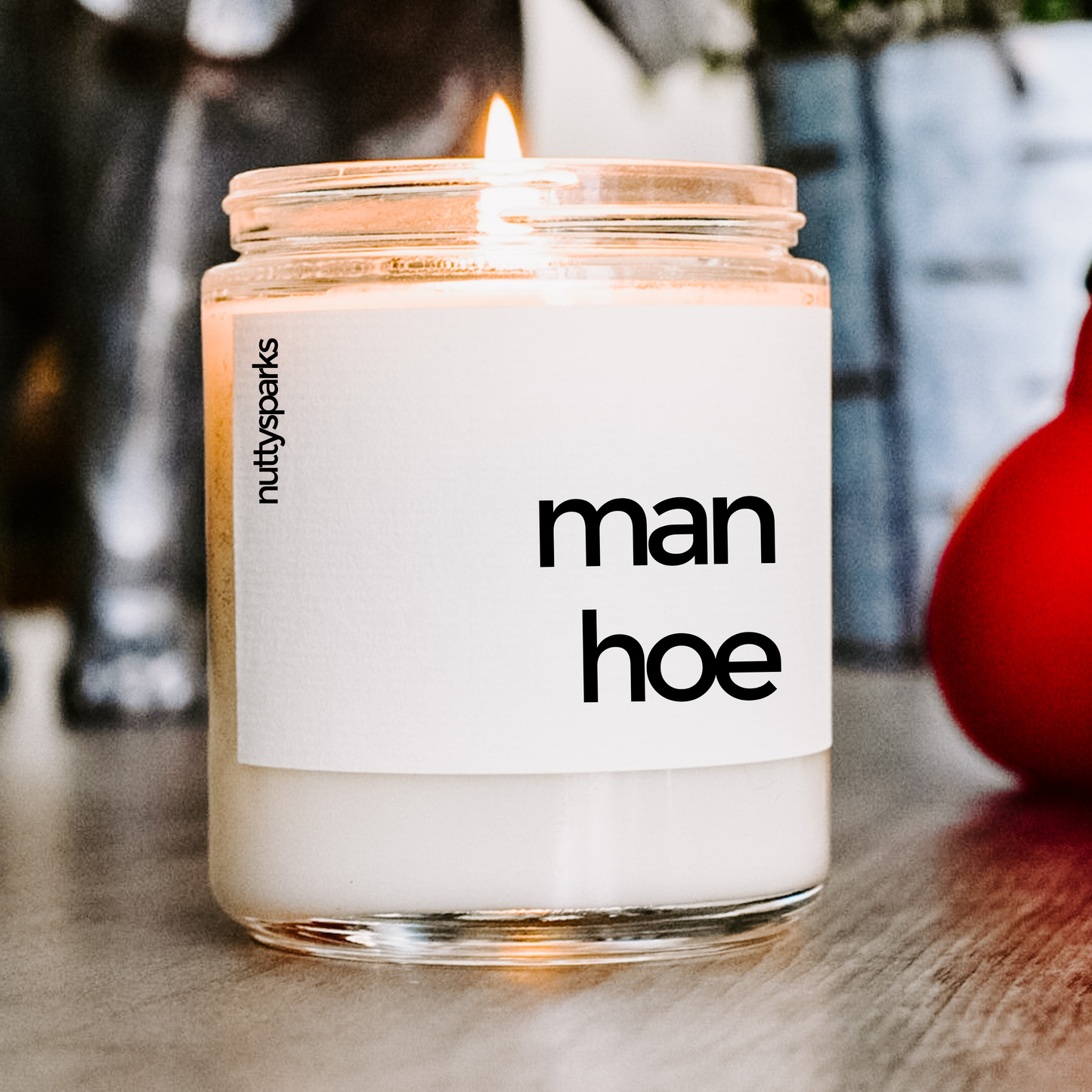 Nutty Sparks Man Hoe 9 oz Soy Candle