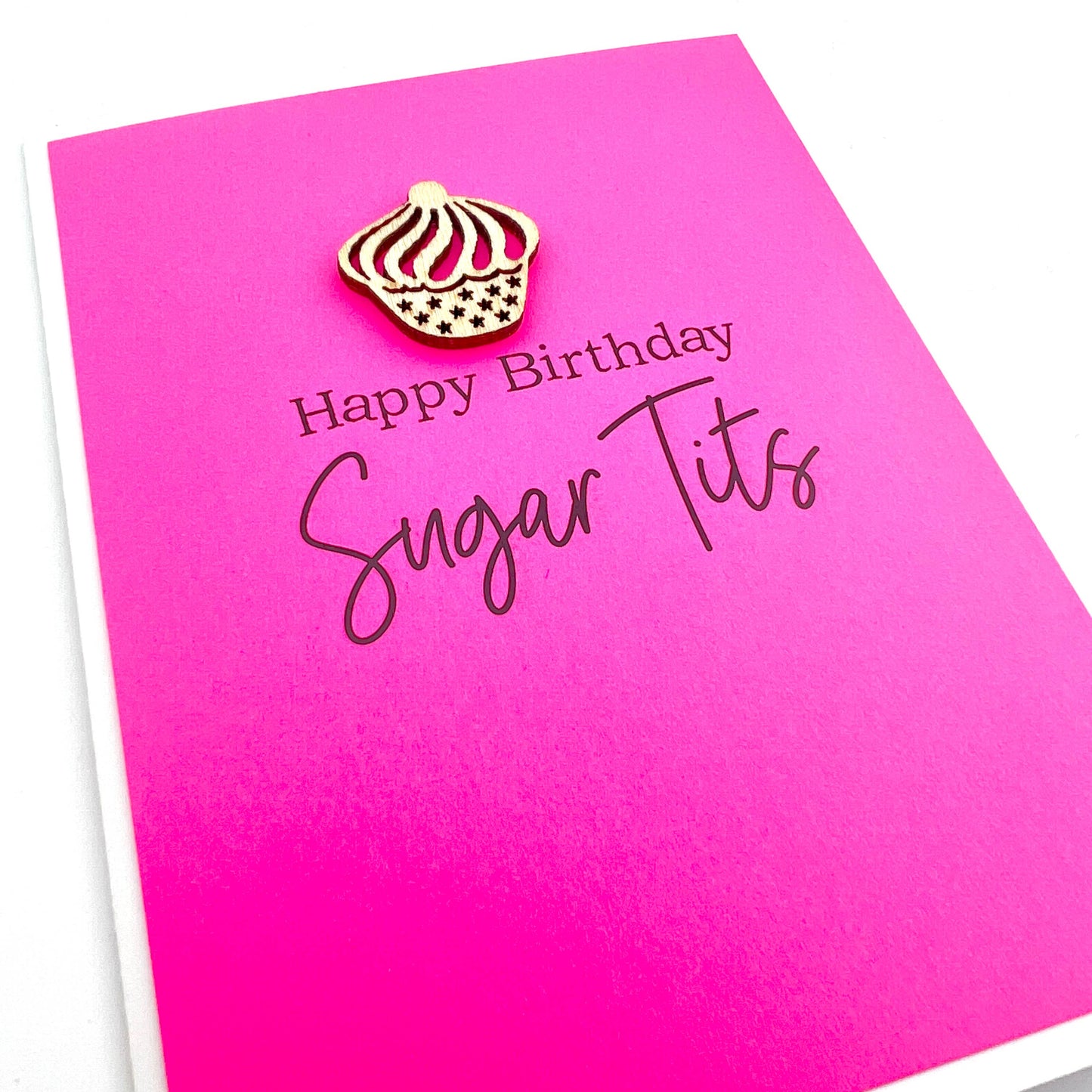 Funny Birthday Sugar Tits card