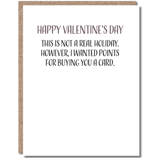 This is Not a Real Holiday Valentines Day Card