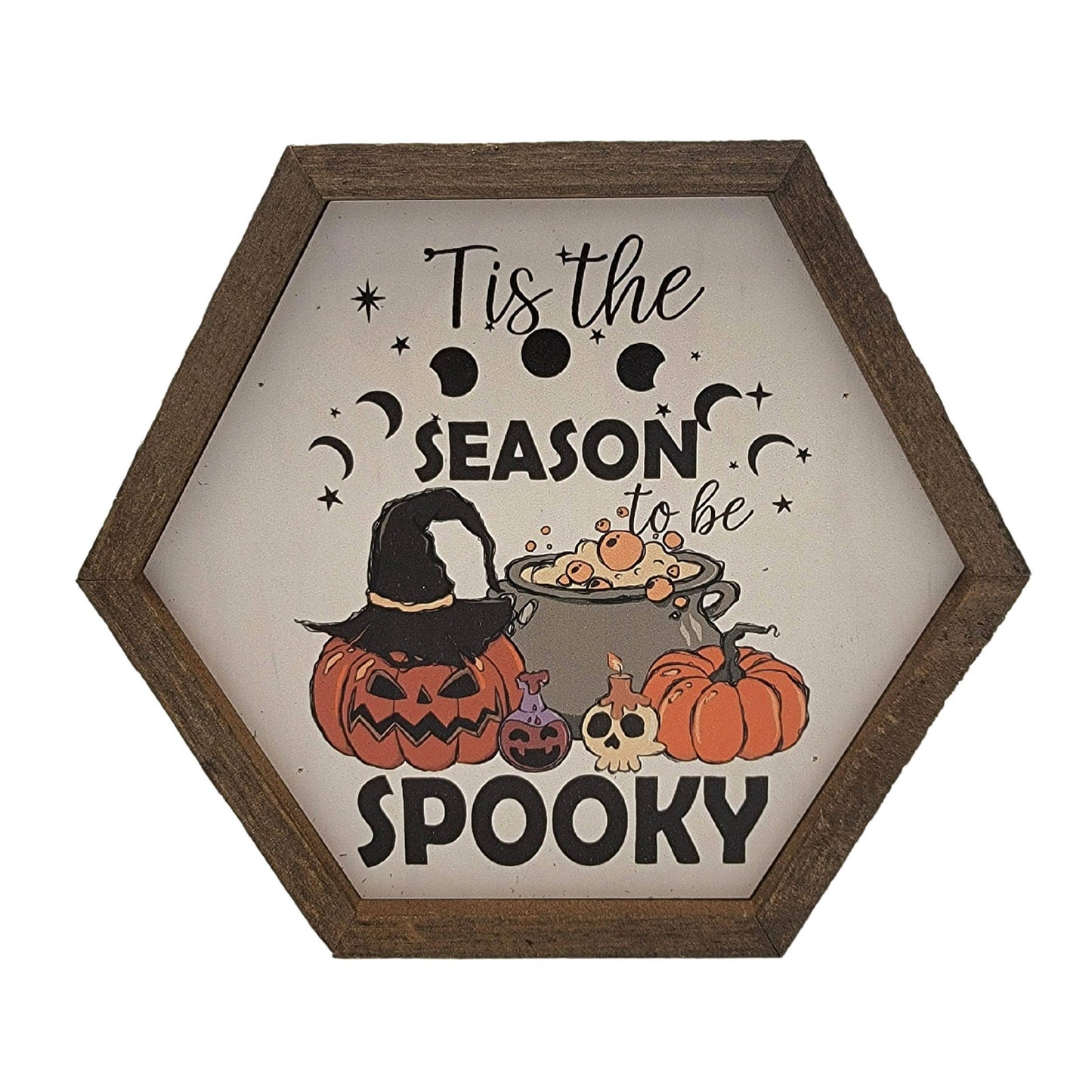 Tis The Season Pumpkin Signs - Hexagon Signs