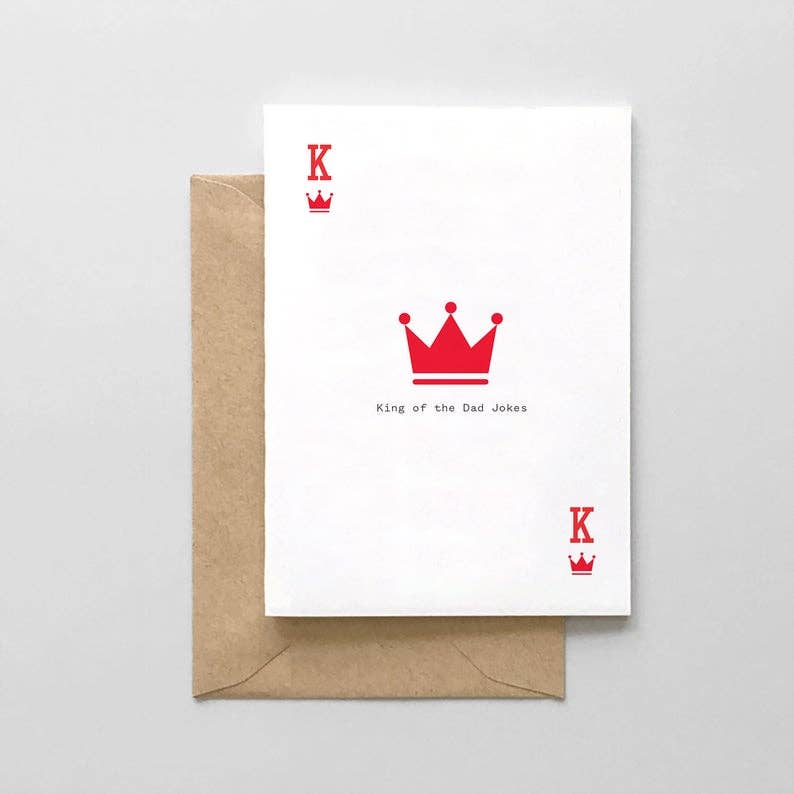King of the Dad Jokes Card