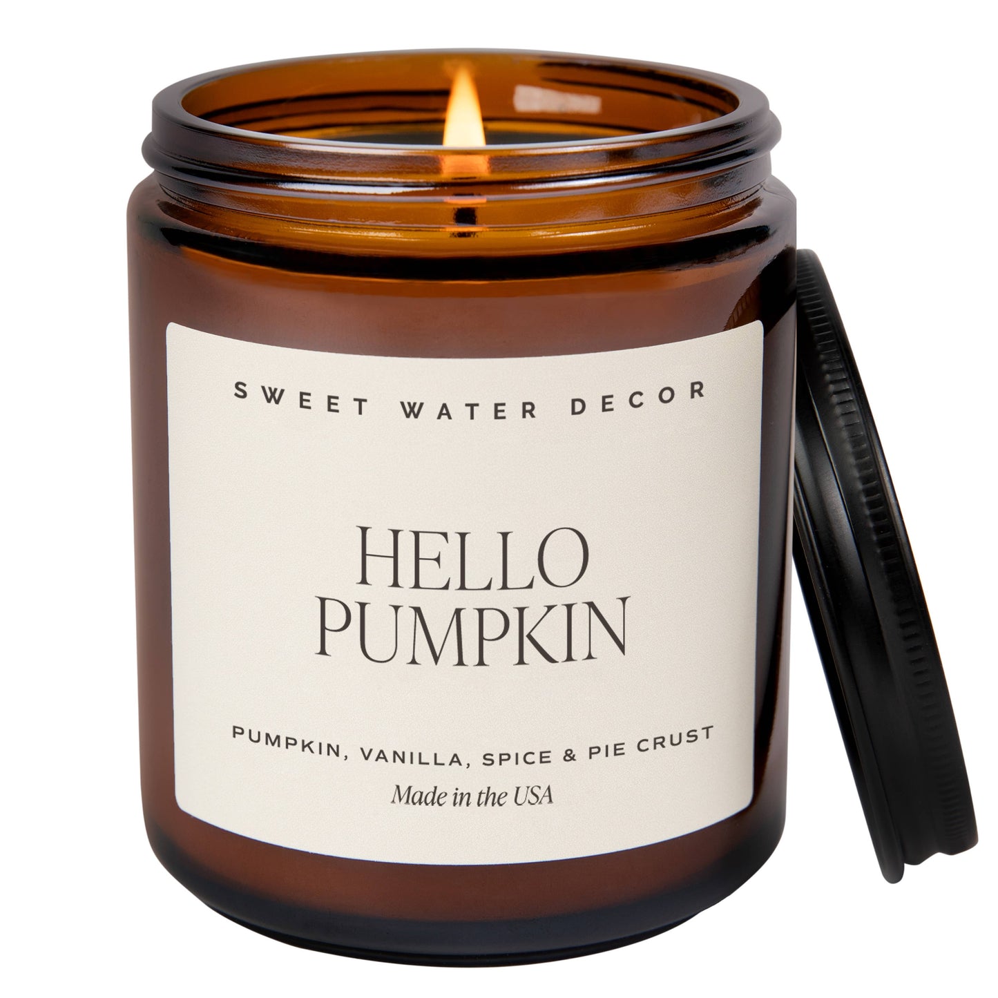 Sweet Water Decor Hello Pumpkin 9 oz Soy Candle