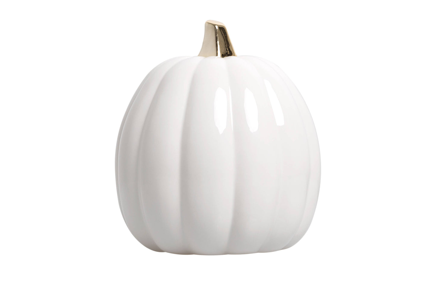 White Ceramic Pumpkin Fall Home Decor