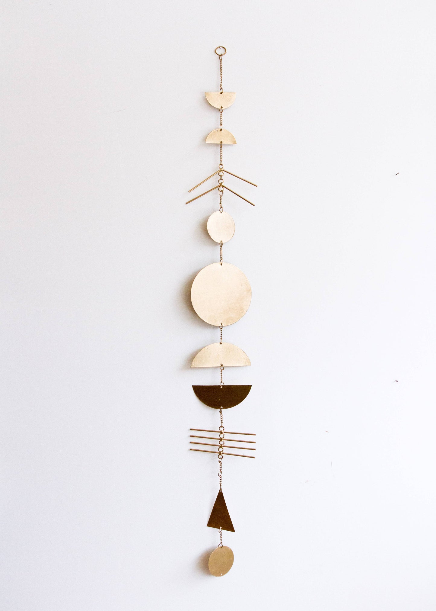 Brass Geo Wall Hanging/Windchime