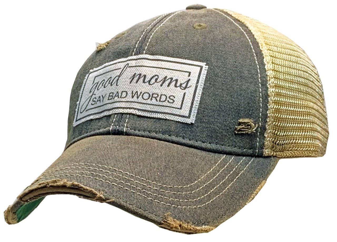 Good Moms Say Bad Words Trucker Hat Baseball Cap
