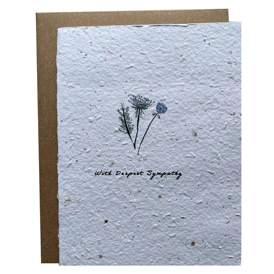 Deepest Sympathy Wildflower Seed Card