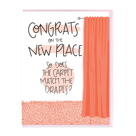 Hearts and Sharts CARPET MATCH THE DRAPES Card