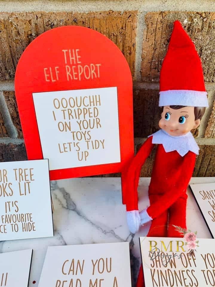 Santa's Elf Helper Interchangeable Sign