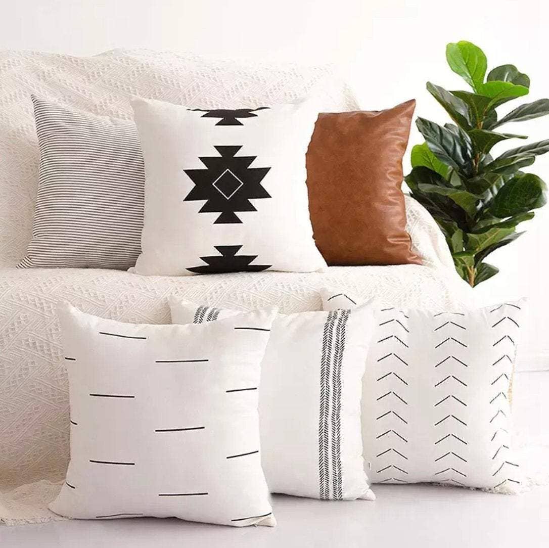 Cotton Throw Pillow Covers