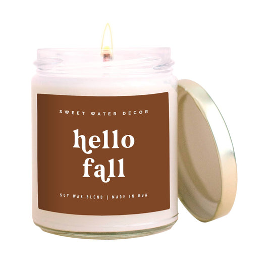 Sweet Water Decor - Hello Fall 9 oz Soy Candle