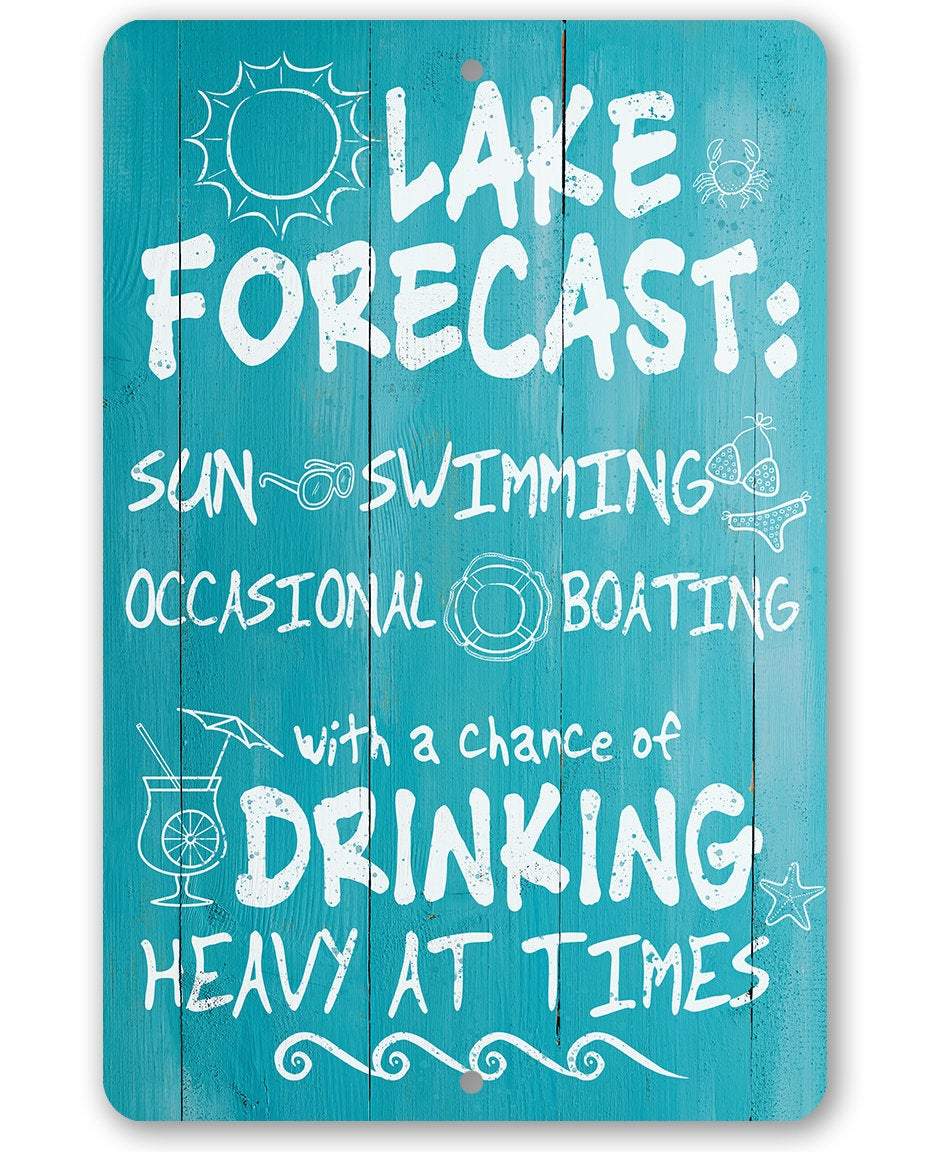 Lake Forecast - Metal Sign