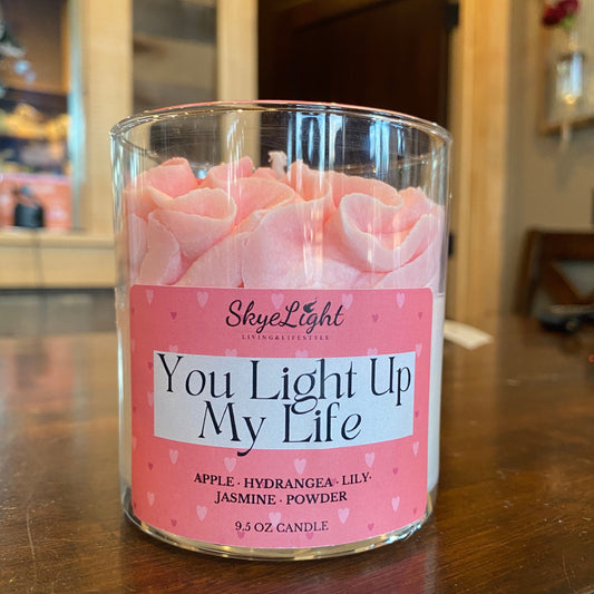 You Light Up My Life - Valentines Candle