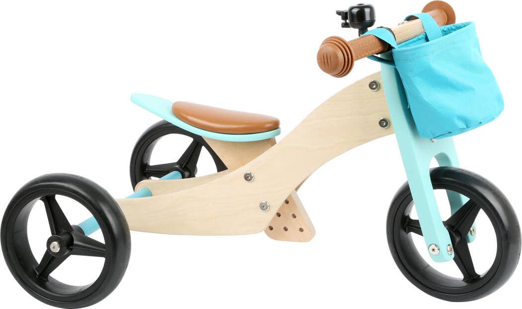 Small Foot Wooden Toys Training Balance Bike/Trike 2-in-1 Bl