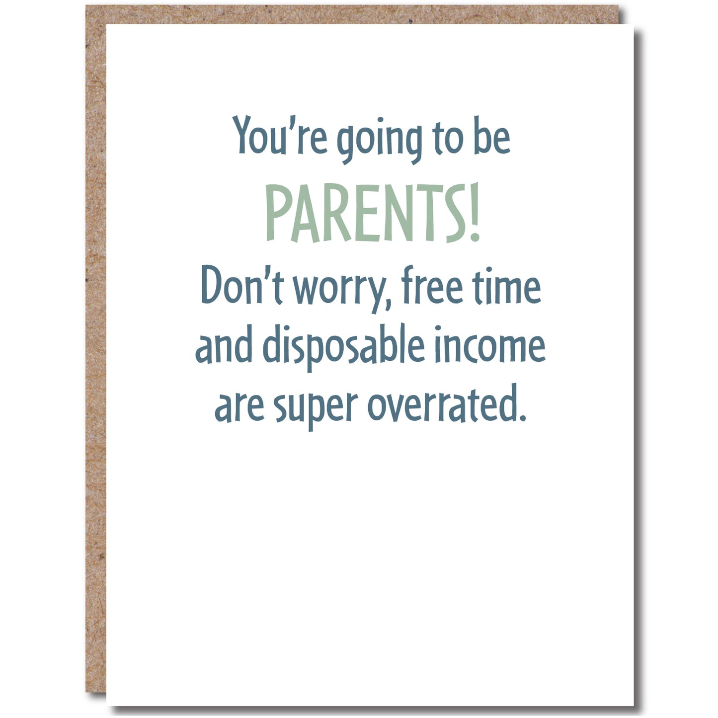 New Baby Card Funny - Going to be Parents