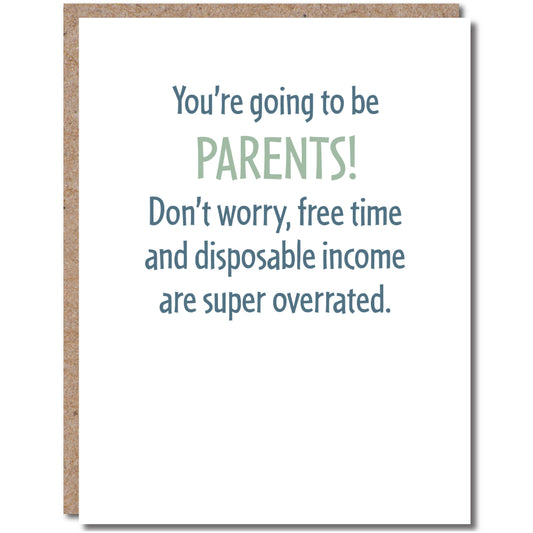 New Baby Card Funny - Going to be Parents