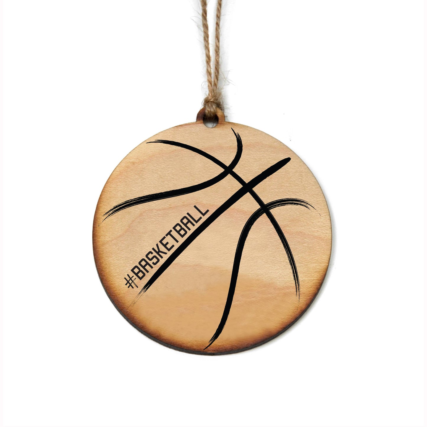 Basketball Wood Ornament