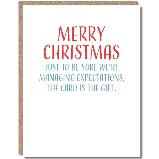 Merry Christmas - Managing Expectations