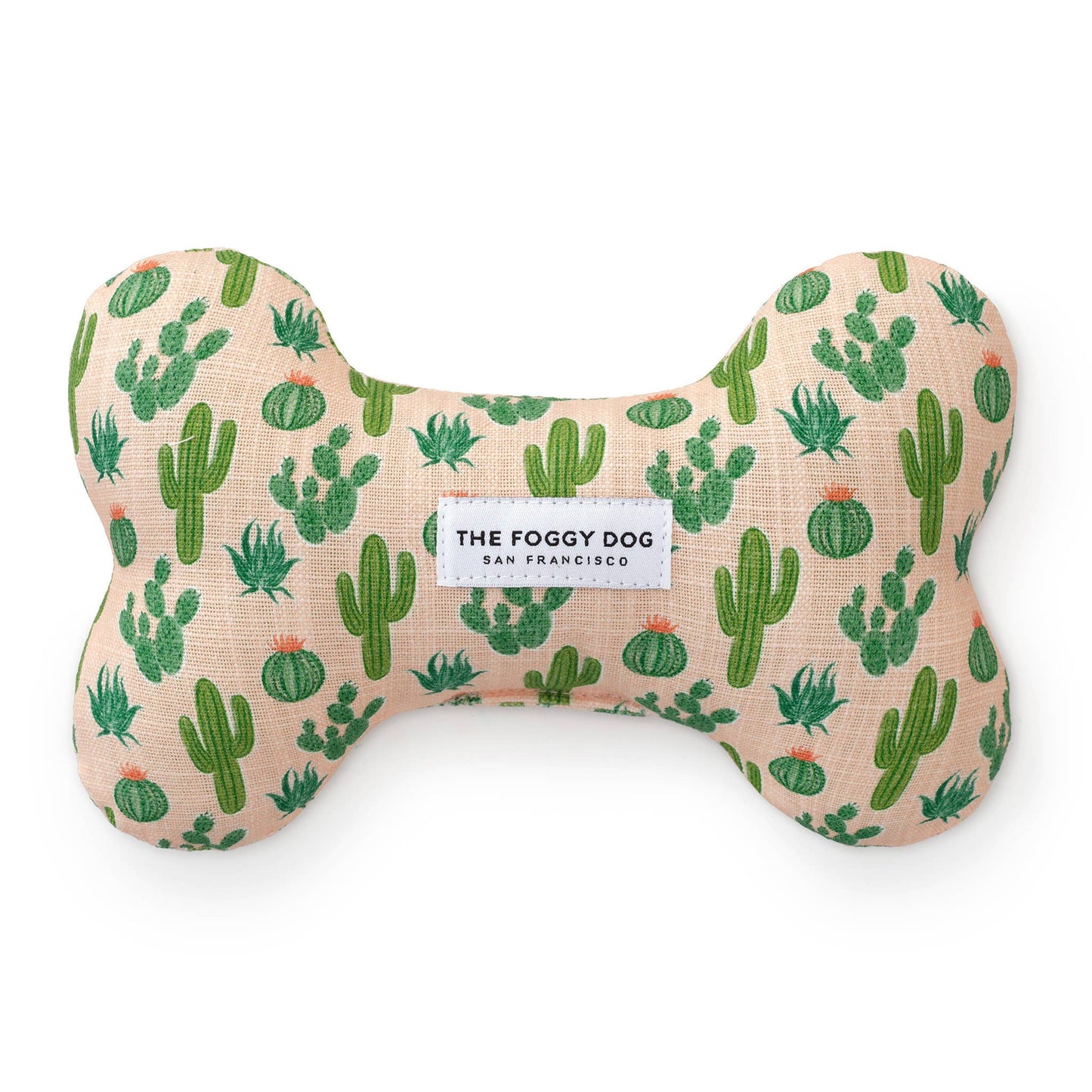 Desert Cactus Dog Bone Squeaky Toy