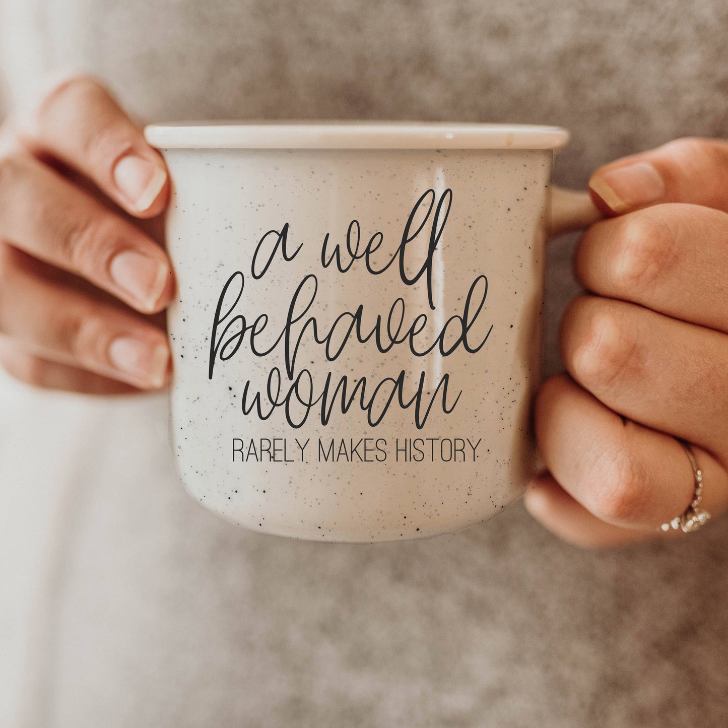 Coffee Mugs With Female Empowerment Quote, Inspirational Mug