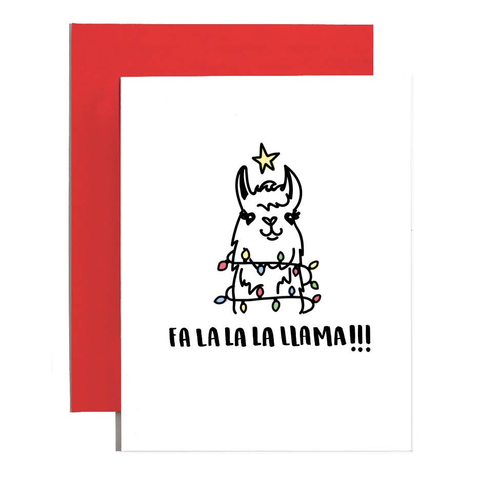 Holiday Llama Card