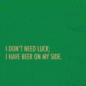 Beer Luck Cocktail Napkin