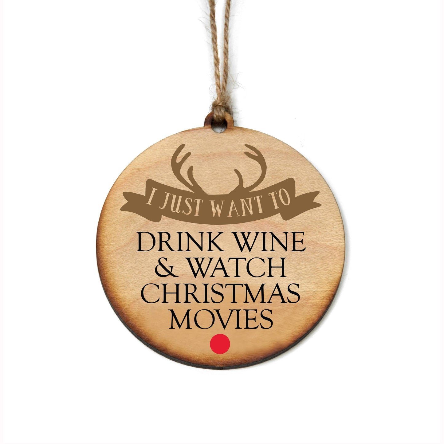 Drink Wine And Watch Christmas Ornament - Christmas Décor