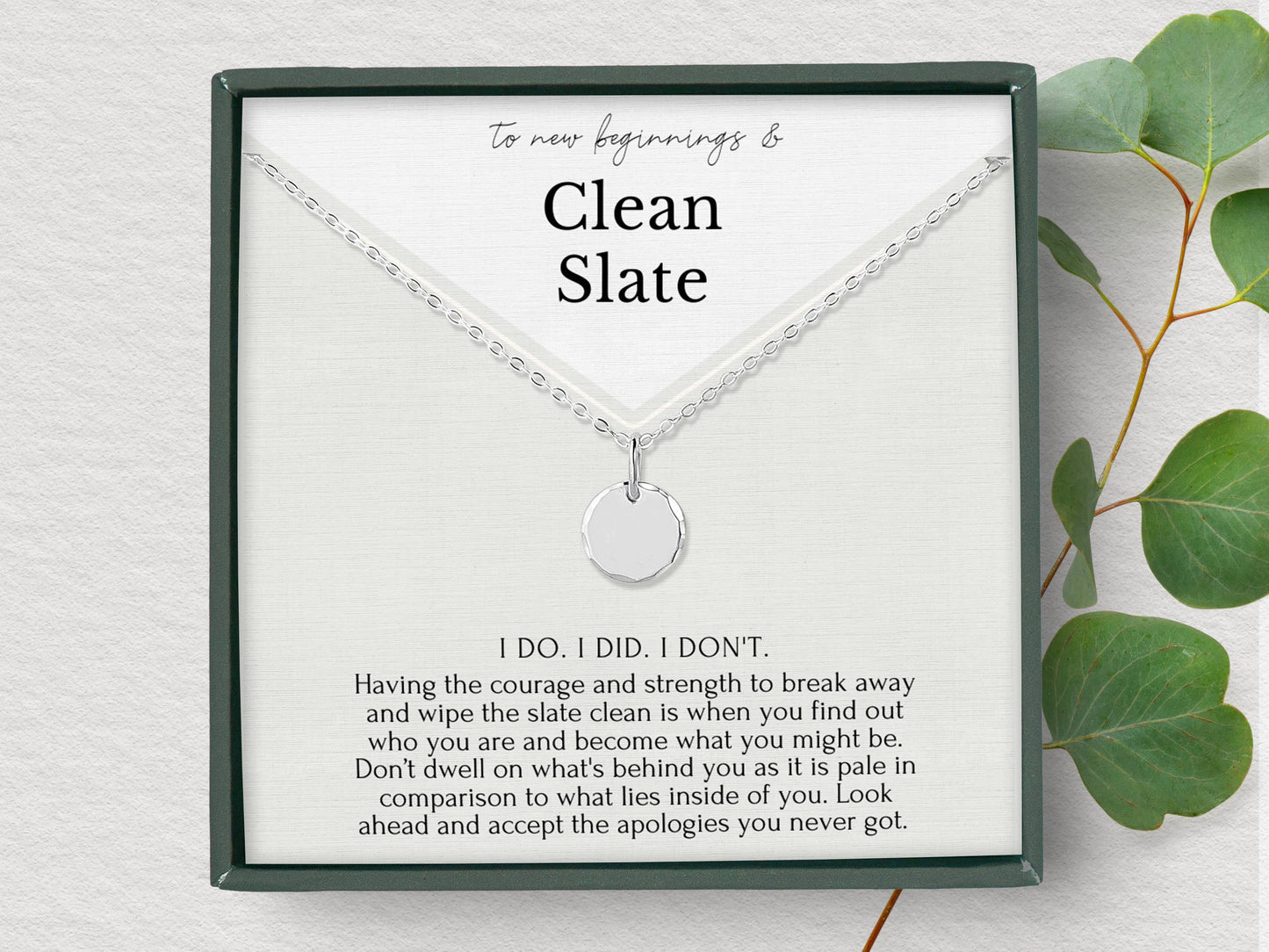 Clean Slate Charm Necklace