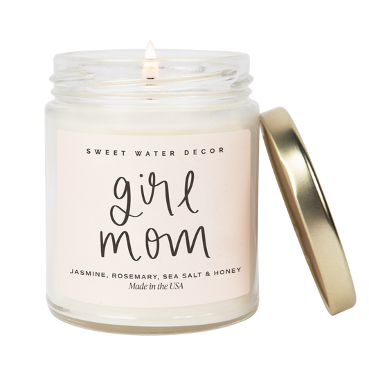 Girl mom soy candle baby shower
