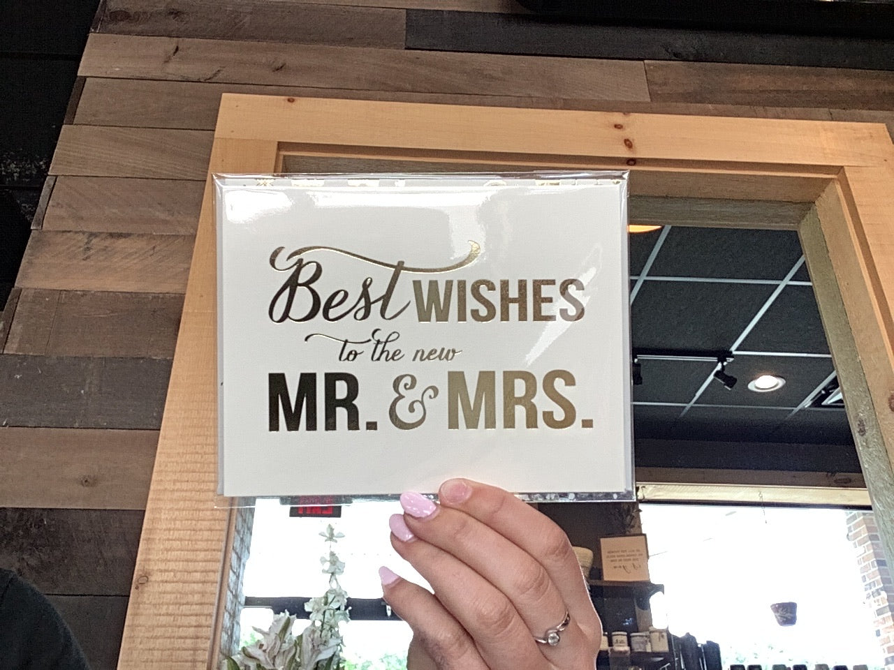 Best Wishes Mr and Mrs Card