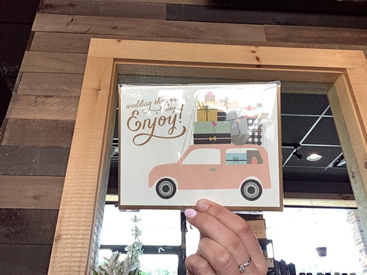 Bridal Shower Car Card